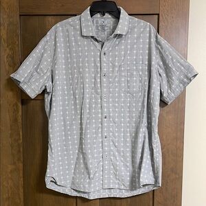 Kühl Gray Button-Up Short Sleeve Shirt Size XL